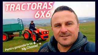 Tractoras articulat si remorcă tracționata 6x6 cu tracțiune grup spate actionata prin cardan [upl. by Helali766]