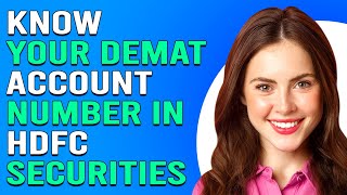 How To Know My Demat Account Number In HDFC SecuritiesCheck Demat Account Number HDFC Securities [upl. by Htide]