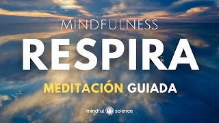 🎧RESPIRACIÓN CONSCIENTE MEDITACIÓN GUIADA para lograr mayor CALMA Y TRANQUILIDAD💙Mindfulness [upl. by Nonie]