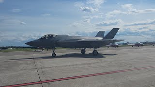 F35A Spectacle Aérien International de Bagotville 2024 military airport flight aviationlovers [upl. by Odanref]