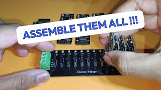 The DUCO Miners  Mining Duino Coin  Assembly on the Miner Baseboard [upl. by Odoric]