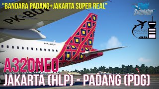 Flight Jakarta HLP to Padang PDG Mujago Aviation  Microsoft Flight Simulator 2020 Indonesia [upl. by Eniad]