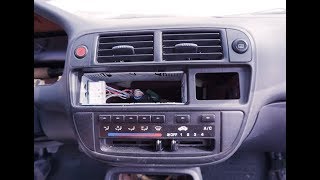 1996 1997 1998 1999 2000 HONDA CIVIC  Radio Climate Heater Control Removal Replacement [upl. by Leid]