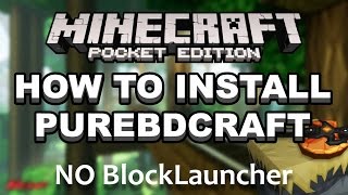 How to install PureBDCraft  Android  NO BLOCKLAUNCHER [upl. by Ferri]