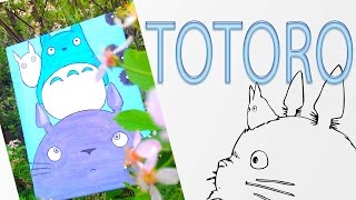 Paint With Me Gouache Painting Studio Ghibli Painting Studio GhibliMy Neighbor TotoroТоторо арт [upl. by Imoyn]