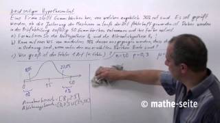Beidseitiger Hypothesentest über Normalverteilung berechnen Beispiel 1  W2007 [upl. by Lillis]