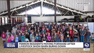 Junior livestock show displaced after historic barn burns down [upl. by Tomlinson594]