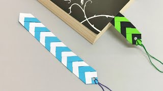 How to make a Simple paper bookmarkseasy paper crafts [upl. by Aceissej]