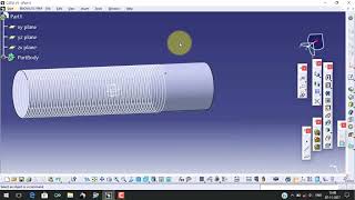 Easy Threading in catia v5 [upl. by Yeslrahc]