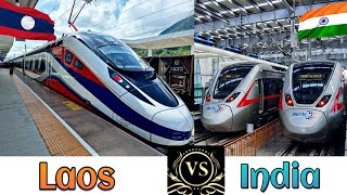 INDIAN RAILWAYS Vs LAOS RAILWAYS Comparison in 2023  India Vs Laos [upl. by Maller]