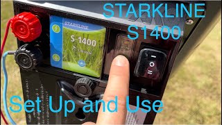 Starkline S1400 Solar Energizer Set Up and Use Time to move some goat [upl. by Limhaj415]