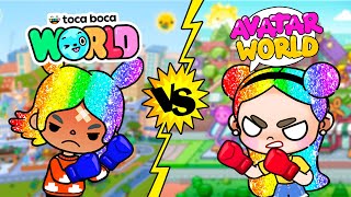 BATTLE 😱 TOCA BOCA WORLD Vs AVATAR WORLD  Toca Boca VS Pazu Games [upl. by Macilroy]