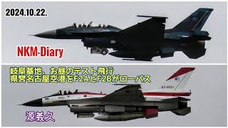 岐阜基地のF2AとF2Bが県営名古屋空港をローパス [upl. by Wagstaff]