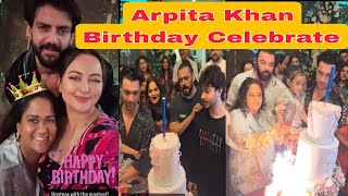 Arpita khan birthday celebration bharti singh 🎂  Arpita khan and Aayush sharma Celebrate 🎉 [upl. by Mcgannon176]