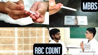 RED BLOOD CELL RBC COUNT EnglishHindi  MUHS  mbbs hematology [upl. by Odin]