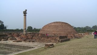 The Ashoka pillar  अशोक स्तम्भ  in Vaishali Bihar [upl. by Trovillion]