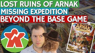 Lost Ruins of Arnak  Missing Expedition Review  Beyond The Base Game [upl. by Ahsekam]