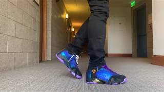 Air Jordan 14 Doernbecher Freestyle ON FEET REVIEW [upl. by Aldwon246]