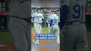 Shohei Ohtani Makes History 57th Stolen Base Sets a New Record ohtani shoheiohtani dodgers la [upl. by Airel]