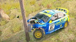 Dirt Rally Car CrashesFails Compilation 2 with Realistic Crash Deformation Mod [upl. by Airdnassac55]