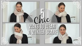 How to Wear a Winter Scarf 5 different ways  Fashion Over 40 [upl. by Eiramanit]