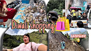 Diwali shopping 🛍️  Aju ko din chi memorable vayo😄 bato kharab vayo ra hattu ￼vayo 🥹 [upl. by Laerdna]