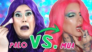 ¡Soy una SIRENA pero de barrio 😂 Intenté seguir un TUTORIAL de maquillaje de JEFFREE STAR 🧜‍♀️ [upl. by Sakhuja]