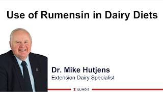 Use of Rumensin in Dairy Diets [upl. by Shelagh307]