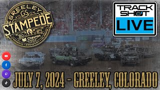 Demolition Derby  TRACK SHOT LIVE  Greeley Stampede Colorado [upl. by Bouley]