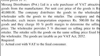 Value Added Tax VAT Basic and Most Important Question Most Do Question for CA ICAN vat [upl. by Dituri]