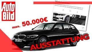 BMW 3er Touring 2019 Konfiguration  Kombi  Ratgeber  Ausstattung [upl. by Luana]