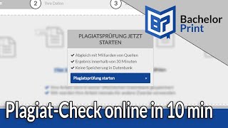 PLAGIATCHECK  Der OnlinePlagiatcheck für deine Bachelorarbeit [upl. by Bounds]