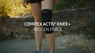 Genouillère compressive Compex Activ Knee  Mise en place [upl. by Agnot691]