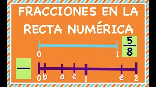 FRACCIONES EN LA RECTA NUMÉRICA [upl. by Matteo]