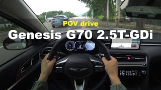 2024 Genesis G70 25TGDi AWD POV drive [upl. by Manvell]