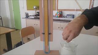 Physics demonstrations Manometer [upl. by Nnyltak]