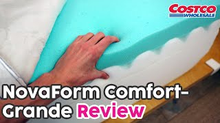 Novaform ComfortGrande Review  Costcos 580 Memory Foam Mattress Tested [upl. by Ydennek132]