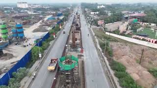 Drone view of Nagpur metro construction work Automotive to asha hospital kamptee Nagpur [upl. by Emersen]