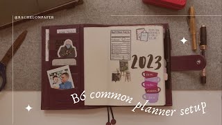 B6 COMMON PLANNER SET UP  How I Plan to Use the Sterling Ink B6 Common Planner for EVERYTHING [upl. by Adaran449]