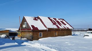 Life in winter in a russian village in Russia [upl. by Aleyam]