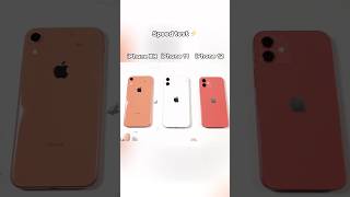 iPhone XR vs iPhone 11 vs iPhone 12 Speed Test ⚡📱 Which One is the Fastestviralvideo shorts [upl. by Karlis]