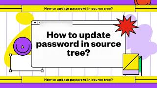 How to update password in Source Tree [upl. by Dupin]