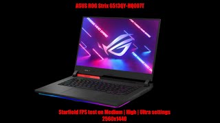 Starfield  FPS Test  ROG Strix G15 Advantage Edition G513  Medium  High  Ultra Preset [upl. by Ainoet]