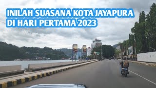 SUASANA KOTA JAYAPURA DI HARI 1 TAHUN BARU 2023 [upl. by Atinaw]