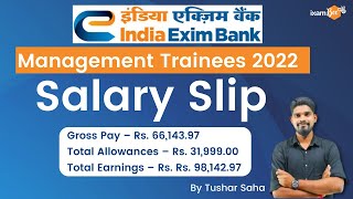 EXIM Bank Recruitment 2022  EXIM Bank Salary Slip  By Tushar Saha [upl. by Sillek180]