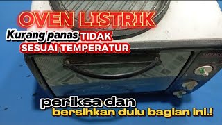 cara memperbaiki oven listrik kurang panas [upl. by Nika]