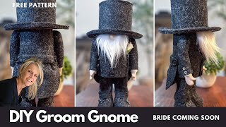 DIY Wedding Groom Gnomes Say quotI Doquot  Great for Wedding Decor [upl. by Akkahs]