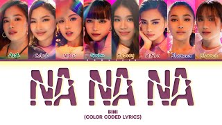 BINI  NA NA NA Color Coded Lyrics [upl. by Ez]