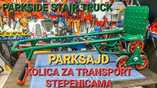 PARKSAJD KOLICA ZA TRANSPORT STEPENICAMA  PARKSIDE STAIR CLIMBING TRUCK TROLLEY [upl. by Nythsa]