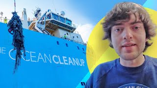 The Ocean Cleanup celebrates first haul of plastic from the Great Pacific garbage patch [upl. by Solana]